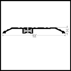 Pemko #252x3BFG Utility Threshold, 5.125" Bronze with Thermal Break, .5" (H)
