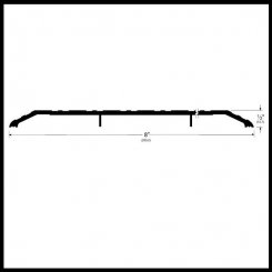 Pemko #254x4B Utility Threshold, 8" Bronze, .5" Height