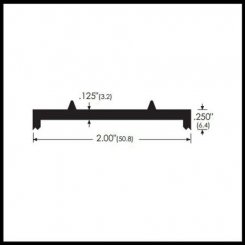 Zero #269 Custom Threshold, Connector Component, Aluminum, .250" Height