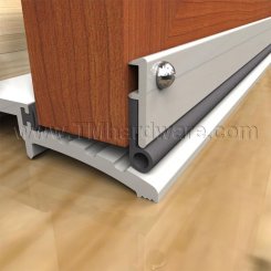 Legacy #7823 Door Sweep, Aluminum or Bronze Casing with .375" Neoprene Ring Seal