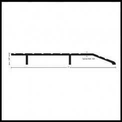 NGP 458 Half Threshold, 7" Aluminum, .75" Height