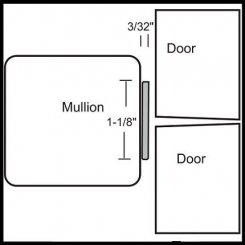 NGP 5100 Mullion Gasketing, Adhesive Backed Silicone .093" Thick