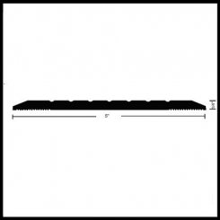 NGP 513HD Heavy Duty Utility Threshold, Up to 10,000 lbs., 5" Aluminum, .25" Height