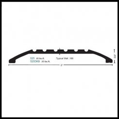 NGP 525 Utility Threshold, 5" Aluminum, .5" Height