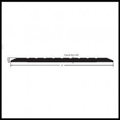 NGP 613HD Heavy Duty Utility Threshold, Up to 10,000 lbs., 6" Aluminum, .25" Height