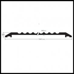 Zero #6575 Utility Threshold, 7.5" Aluminum, .5" Height