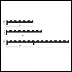 NGP 8163 Threshold Plate, Aluminum, 3", 4" or 7" Width