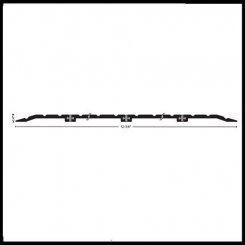 NGP 8213 Utility Threshold, 12.375" Aluminum with Thermal Break, .25" Height