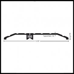 NGP 8425 Utility Threshold, 5.125" Aluminum with Thermal Break, .5" Height