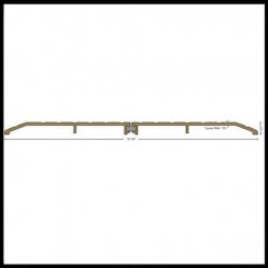 NGP 8430 Utility Threshold, 10.125" Aluminum or Brass with Thermal Break, .5" Height