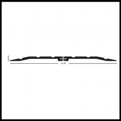 NGP 8613 Utility Threshold, 6.125" Aluminum with Thermal Break, .25" Height