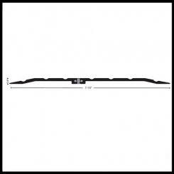 NGP 8713 Utility Threshold, 7.125" Aluminum with Thermal Break, .25" Height