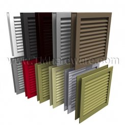 Door Louver 1900A, Fire Rated, Adjustable Fusible Link Blade, 1-3/4" Doors, up to 2' x 2'