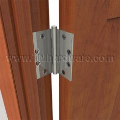 Deltana, Plain Bearing, Brass, Standard Weight, 5 Knuckle, Full Mortise Hinge, 4.5" x 4.5"