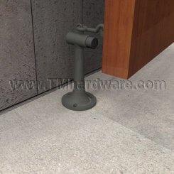 Deltana Floor Mount Heavy Duty Bumper With Ring Catch, 6" Tall