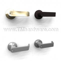 Falcon W Series Grade 2, Door Handle with 2-9/16" Rose - Keyed, Privacy, Passage or Dummy