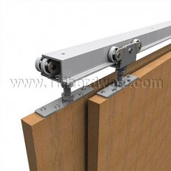 Hettich TopLine Grant 72-222 Sliding Hardware, 3/4" Bypass Doors, 150 Lbs.