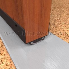 NGP 816V Door Shoe Sweep , U Shaped Aluminum Casing with Thermal Break, .5" Vinyl Seal