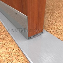 NGP 92V Door Shoe Sweep, U Shaped Aluminum with 2" Kickplate and a .5" Vinyl Seal