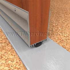 NGP 99N Door Shoe Sweep, U Shaped Aluminum with 2.75" Rigid Kickplate and .75" Neoprene Seal