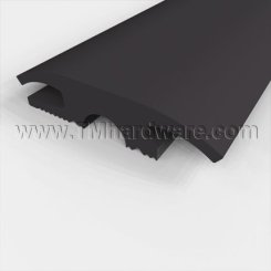 Pemko #EV2325 Carpet Divider, 2.75" Vinyl for Carpet to Tile, .72" Height, 36" Length, Black Finish - QuickShip