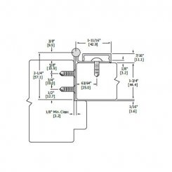 Hager 790-904 Continuous Hinge, Stainless Steel Half Mortised With Security Molding