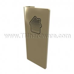 Rockwood 176 Offset Door Pull, Flat Surface, 6" x 12" OA