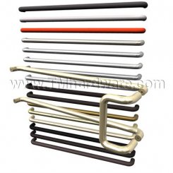 Rockwood BF15647-2 / Series 47 Offset Double Bar Set - Pull up to 12", Push Bar up to 36"