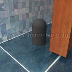 Rockwood 467 Heavy Duty Door Stop Flame Resistant Black Molded Rubber Bumper