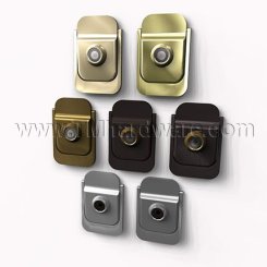 Rockwood #614V, Square Door Knocker with Peephole, Solid Brass