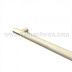 Rockwood LineaMet RM3512 - RM3522 Push Bar with Grooved Grip Area - Flat Ends, up to 36" CTC