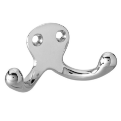 Rockwood #796 Small Double Coat Hook with 1-1/8" Projection