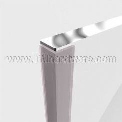 Adhesive Glass Door Corner Protector, ‘L’ Shaped PVC, .5" or 1.125"