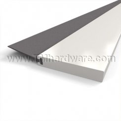 Door Sweep, Aluminum with Neoprene Lip, for Large Clearance