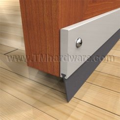 Door Sweep, Aluminum with Neoprene Lip, for Large Clearance