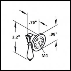 Hafele Classic Collection Pendant Handle, Dark Oil Rubbed Bronze