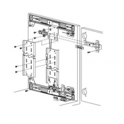 Hafele Accuride 1332 / 1432 Hinge Kit, 1-3/8" (35mm) Clip In Hinges for Pocket Pivot Doors