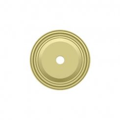 Deltana Knob Base Plate BPRC100, Round, Solid Brass