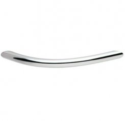 Hafele Crescent Collection, Cabinet Pull, Steel, 4.5" - 6.02"