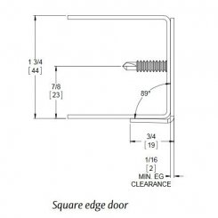 Markar EGC308 Stainless Steel Edge Guard, Single Return