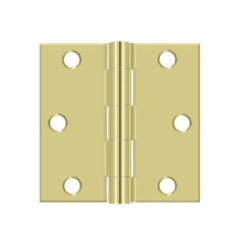 Deltana DTS33-R, Plain Bearing, Polished Brass (US3), Full Mortise