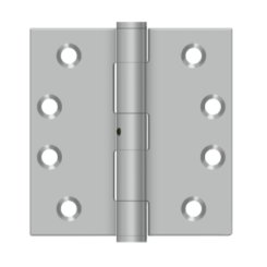 Deltana DTSS44, Plain Bearing, Satin Stainless Steel (US32D), Full Mortise, Steel Hinge