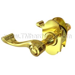 Emtek 5108RL Keyed In Lever #8 Rosette with Rope Lever, Entry US3