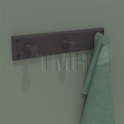 Emtek 2307 Sandcast Bronze 3 Hooks Rectangular Plate