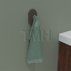 Emtek 2308 Sandcast Bronze Single Hook with #1 Rosette