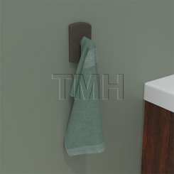 Emtek 2308 Sandcast Bronze Single Hook with #4 Rosette