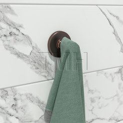 Emtek 2608 Traditional Brass Single Hook with Brass Watford Rosette (US15A)