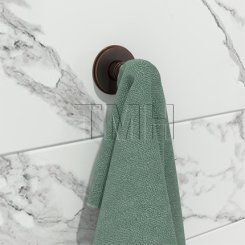 Emtek 2909 Transitional Brass Single Hook with Brass Watford Rosette (US26)