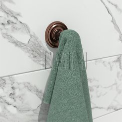 Emtek 2909 Transitional Brass Single Hook with Regular Rosette (US3NL)