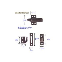 Emtek Casement Latch Standard Size in Oil Rubbed Bronze